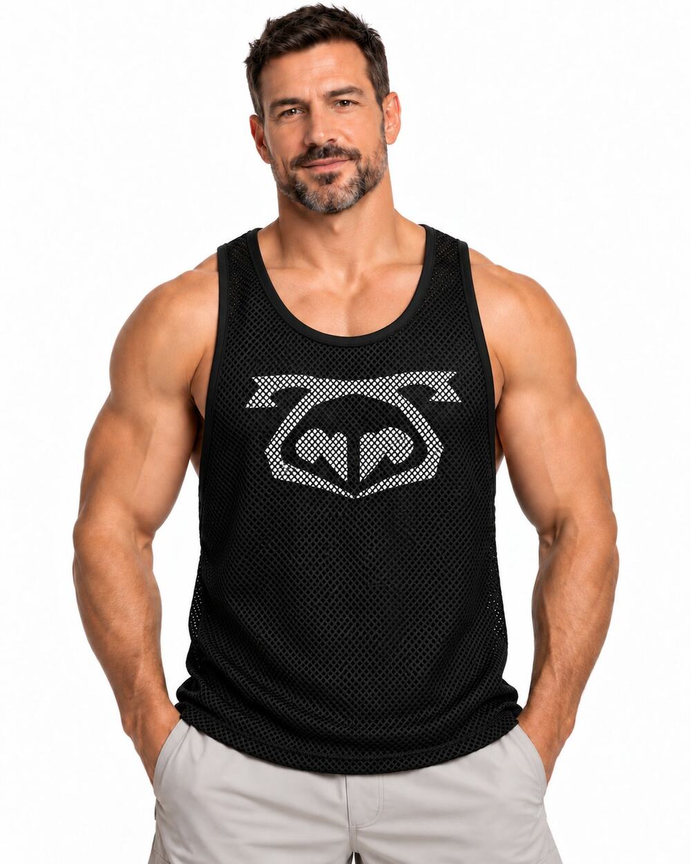 Nasty Pig Men’s XL Reversible Black Mesh Tank Varsity Sodomite Logo